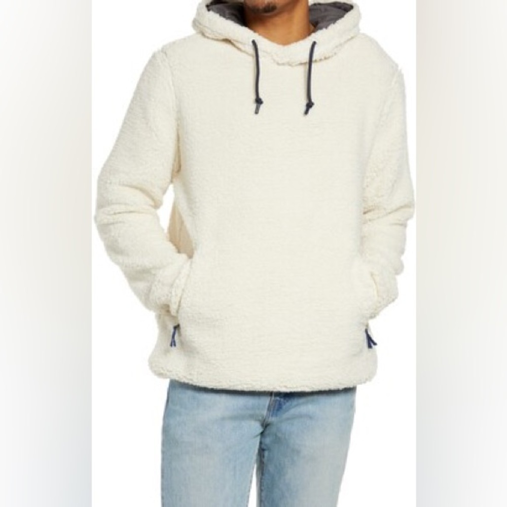 Chubbies Fuzzy Unisex Cream Fuzzy Hoodie Small